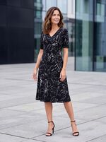 Kleid in Wickeloptik 